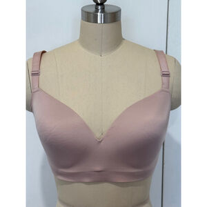 Soma Enbliss Luxe convertible, wireless lace, trim Bra Size 38D blush Pink